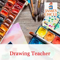 Drawing teacher Mr. Arpan Majumder in Kanchrapara